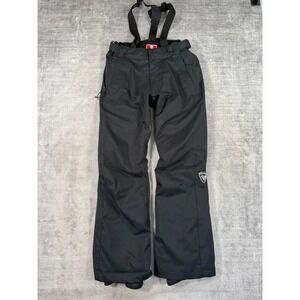Rossignol Pants Women Medium Black Suspenders Insulated Snow Bib Winter Ski